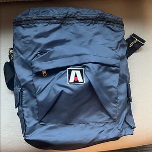 NWOT Vintage 80s 90s Academy Broadway Navy Backpack Front Pocket Outdoor  Camp